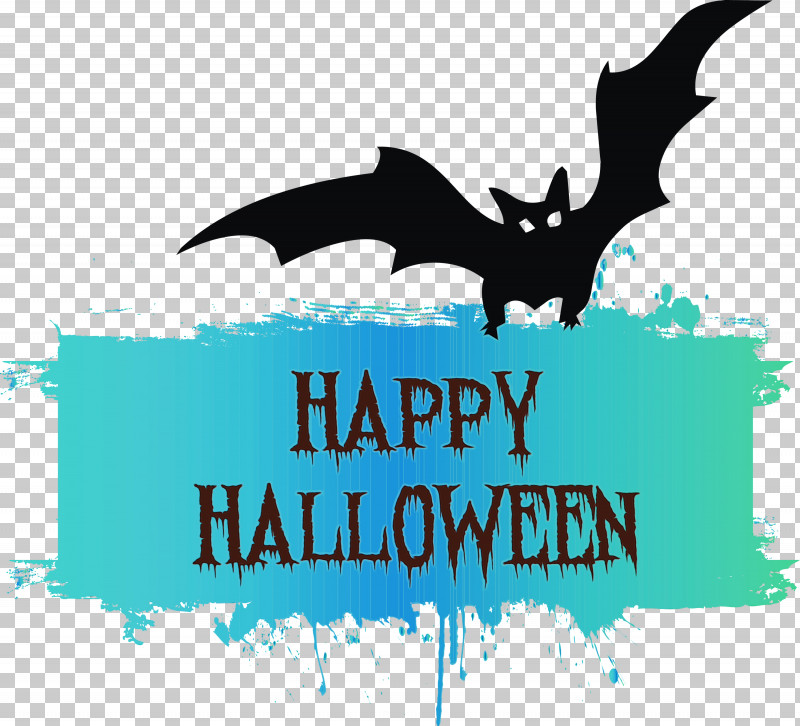 Logo Bats Text Teal Microsoft Azure PNG, Clipart, Batm, Bats, Happy Halloween, Logo, M Free PNG Download