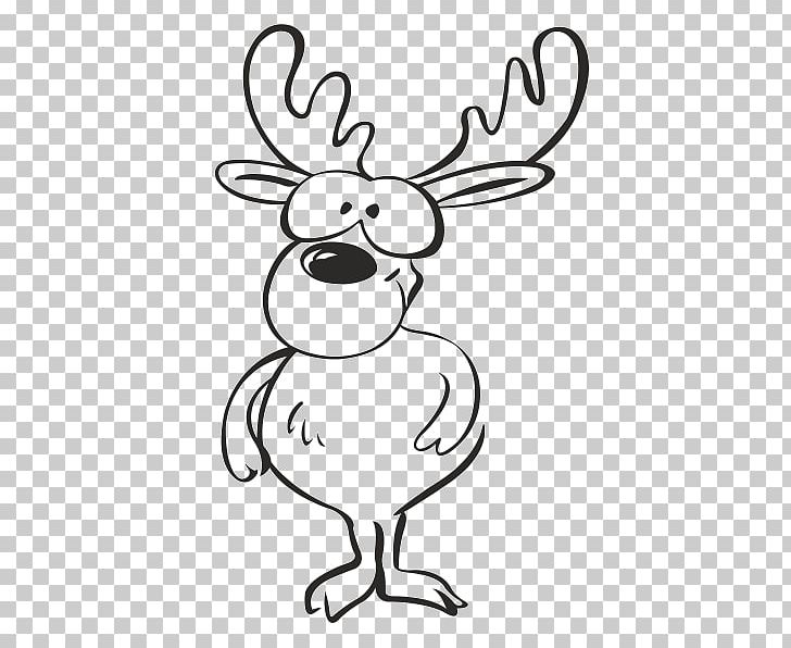 Reindeer Scrapbooking Christmas Nose PNG, Clipart, Acrylic Paint, Antler, Art, Beak, Black And White Free PNG Download
