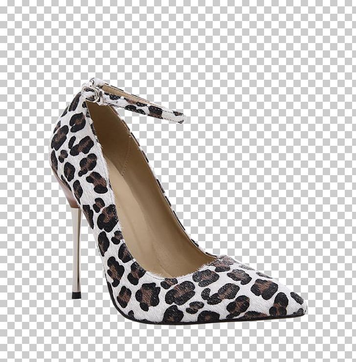 Leopard Shoe Stiletto Heel Ankle Sandal PNG, Clipart,  Free PNG Download