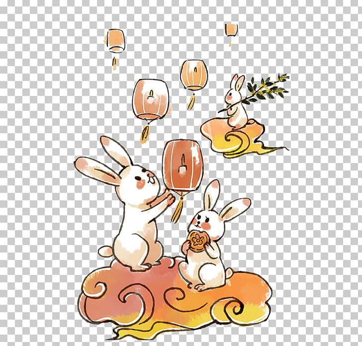 Mooncake Mid-Autumn Festival Moon Rabbit Illustration PNG, Clipart, Artwork, Auspicious, Cartoon, Cartoon Character, Cartoon Eyes Free PNG Download