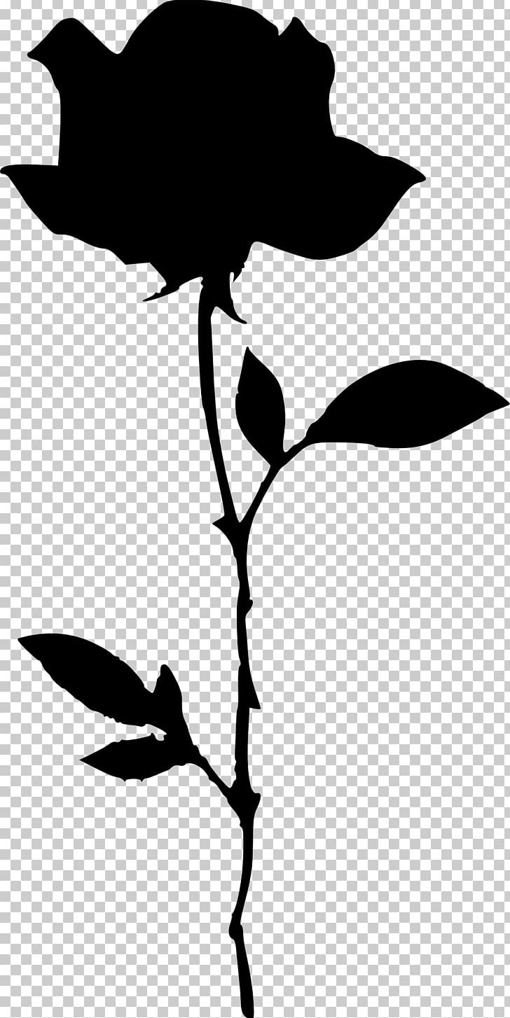 Silhouette Drawing Rose PNG, Clipart, Animals, Artwork, Black And White, Branch, Digital Media Free PNG Download