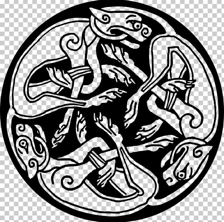 Celtic Hounds Book Of Kells Celtic Knot Celts Celtic Art PNG, Clipart, Art, Artwork, Black And White, Book Of Kells, Celtic Art Free PNG Download