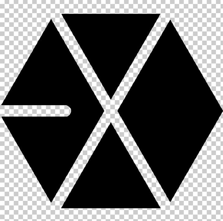 EXO XOXO K-pop Logo T-shirt PNG, Clipart, Angle, Area, Baekhyun, Black, Black And White Free PNG Download