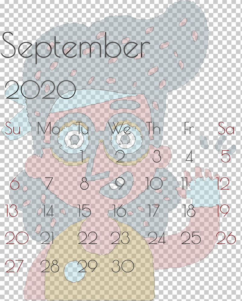 September 2020 Printable Calendar September 2020 Calendar Printable September 2020 Calendar PNG, Clipart, Area, Behavior, Character, Human, Line Free PNG Download