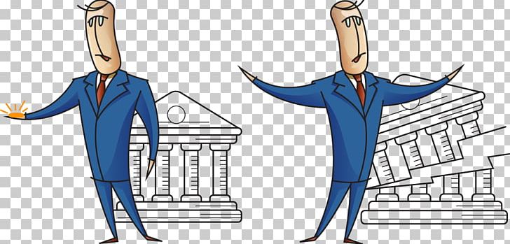 Cartoon Businessperson Illustration PNG, Clipart, Blue, Business, Business Card, Business Card Background, Business Man Free PNG Download