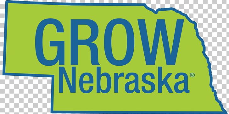 Logo GROW Nebraska Brand Font Product PNG, Clipart, Area, Banner, Blue, Brand, Grass Free PNG Download