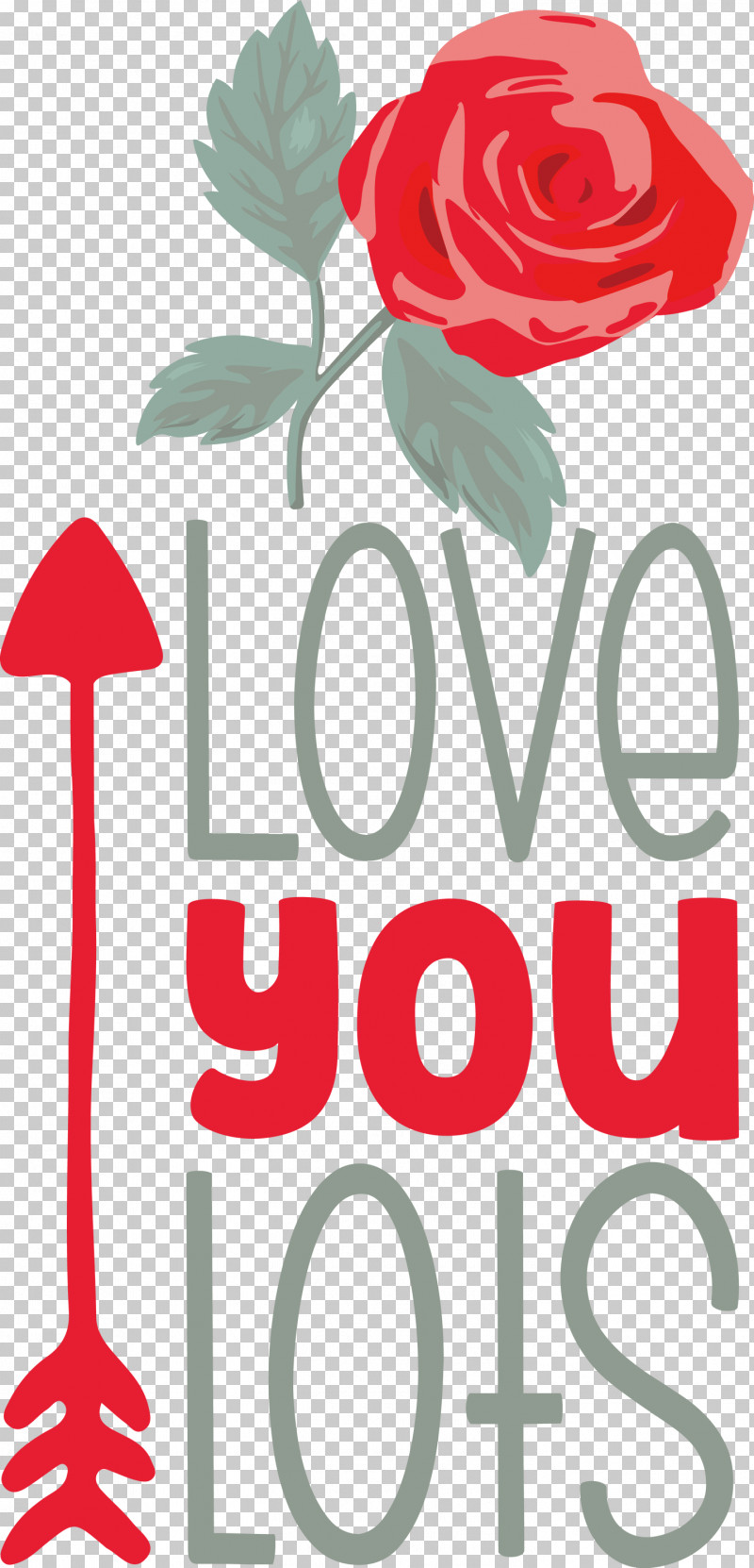 Love You Lots Valentines Day Valentine PNG, Clipart, Cut Flowers, Floral Design, Flower, Garden Roses, Logo Free PNG Download
