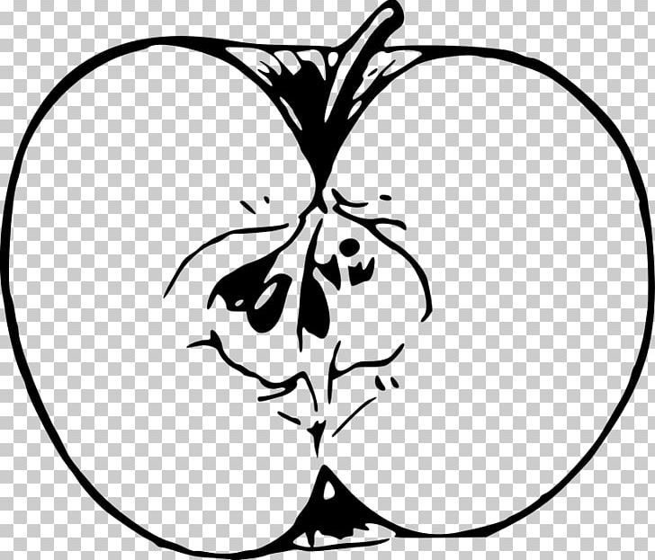 Black And White Apple Line Art PNG, Clipart, Apple Clipart, Apple Icon, Area, Black, Branch Free PNG Download