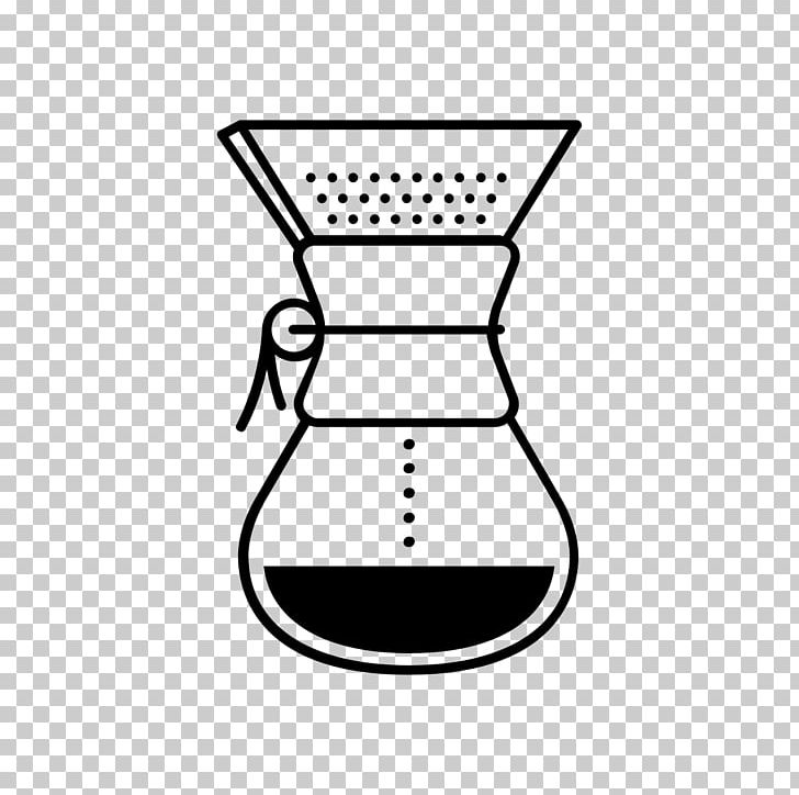 Chemex Coffeemaker Cafe Espresso AeroPress PNG, Clipart, Angle, Area, Artwork, Black And White, Brewed Coffee Free PNG Download