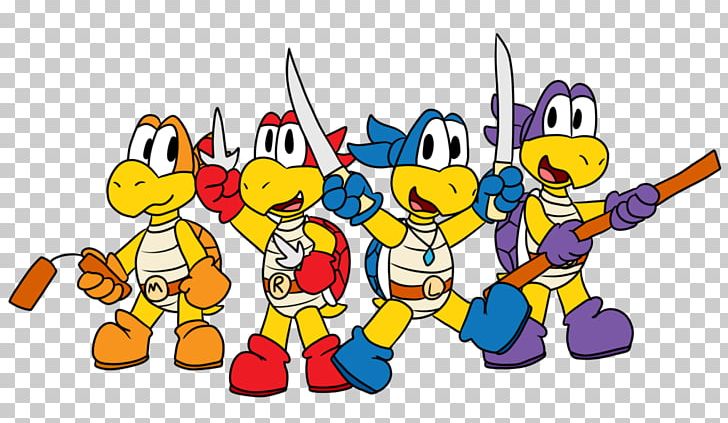 Paper Mario Mario Bros. Koopa Troopa Teenage Mutant Ninja Turtles PNG, Clipart, Art, Boss, Bowser, Cartoon, Fictional Character Free PNG Download