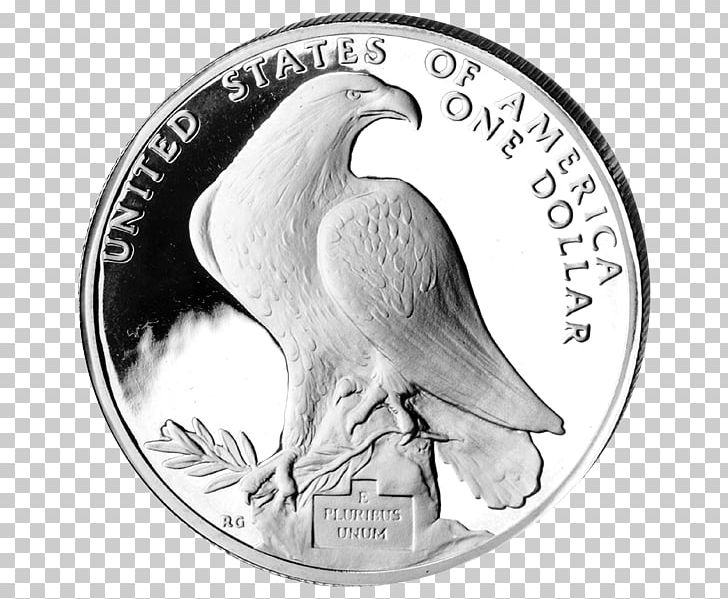 Silver Coin Olympiad Marcela R. Font PNG, Clipart, 2018, Bird, Bird Of Prey, Black And White, Coin Free PNG Download