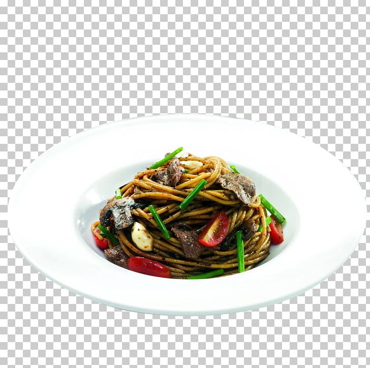 Spaghetti Alla Puttanesca Pasta Fried Noodles Chinese Noodles PNG, Clipart, Background Black, Bigoli, Black, Black Background, Black Board Free PNG Download