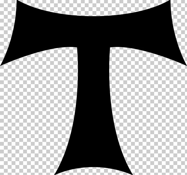 Tau Cross Christian Cross Symbol PNG, Clipart, Anthony Of Padua, Anthony The Great, Black, Black And White, Christian Cross Free PNG Download