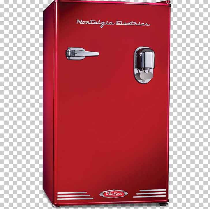 Refrigerator Nostalgia Electrics Rrf300dncblk 3.0 Retro Series 3.0cubic Foot Compa Home Appliance EMG Englewood Mark Nostalgia Retro Series RRF325HNRED PNG, Clipart, Cubic Foot, Electronics, Freezers, Ge Spacemaker Gce06g, Kitchen Free PNG Download