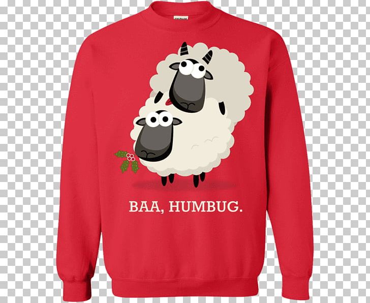 T-shirt Christmas Jumper Hoodie Sweater PNG, Clipart, Baa, Bluza, Cattle Like Mammal, Christmas, Christmas Jumper Free PNG Download