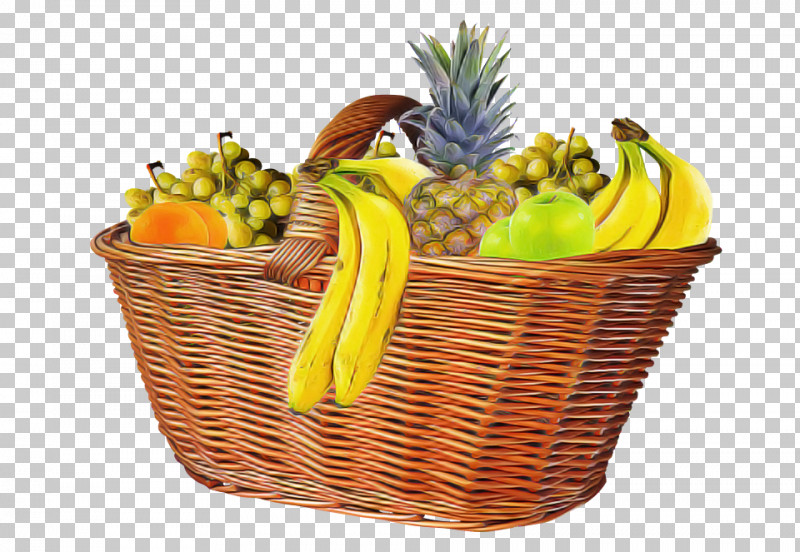 Wicker Yellow Storage Basket Flowerpot Basket PNG, Clipart, Basket, Flowerpot, Fruit, Gift Basket, Grass Free PNG Download