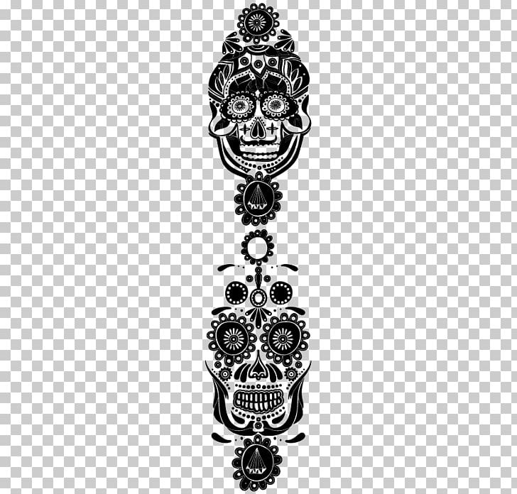 Calavera Skull Phonograph Record Vinilos Decorativos Lokoloko Woman PNG, Clipart, Black And White, Body Jewelry, Bone, Calavera, Decorative Arts Free PNG Download