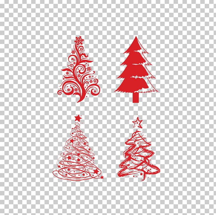 Red Christmas Tree Painted PNG, Clipart, Christ, Christmas Decoration, Christmas Frame, Christmas Lights, Decor Free PNG Download