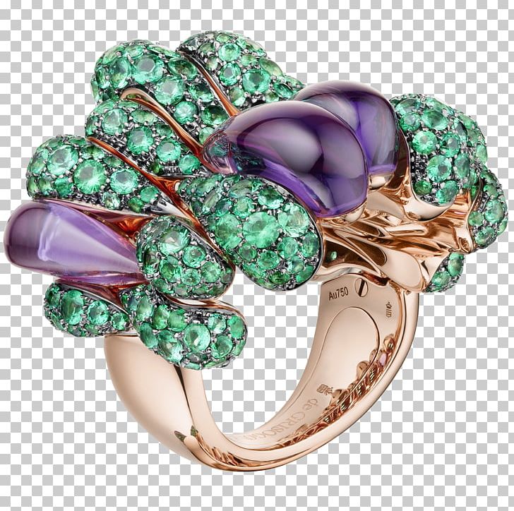 Jewellery De Grisogono Ring Emerald Gemstone PNG, Clipart, Amethyst, Body Jewelry, Brooch, Bulgari, Cartier Free PNG Download