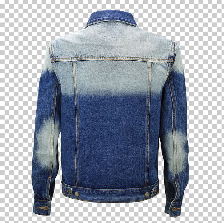 Leather Jacket Cobalt Blue Denim PNG, Clipart, Blue, Button, Cobalt, Cobalt Blue, Denim Free PNG Download