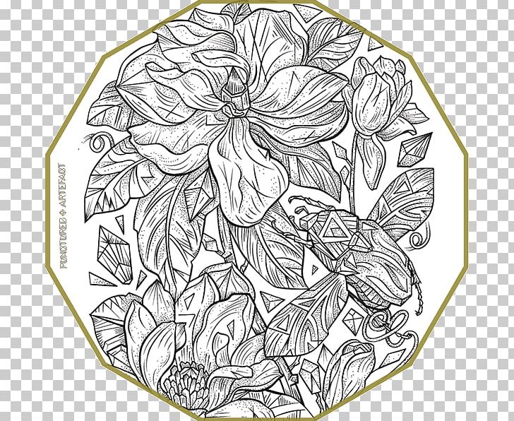 Floral Design Line Art Drawing PNG, Clipart, Art, Artefact, Artwork, Black And White, Circle Free PNG Download