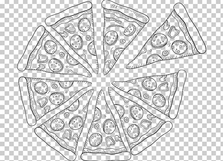 Pizza Pizza Line Art Drawing Sketch PNG, Clipart, Area, Art, Bacon Slice, Black And White, Cartoon Free PNG Download