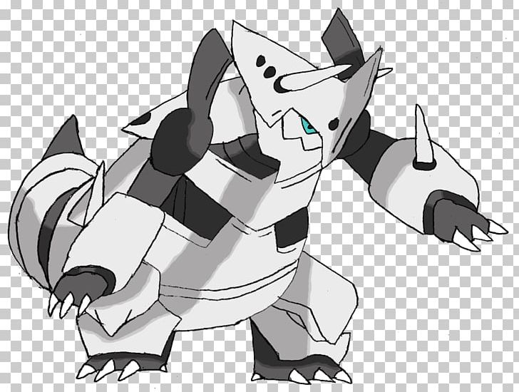 Aggron Pokémon X And Y Drawing PNG, Clipart, Aggron, Angle, Aron, Art, Black And White Free PNG Download