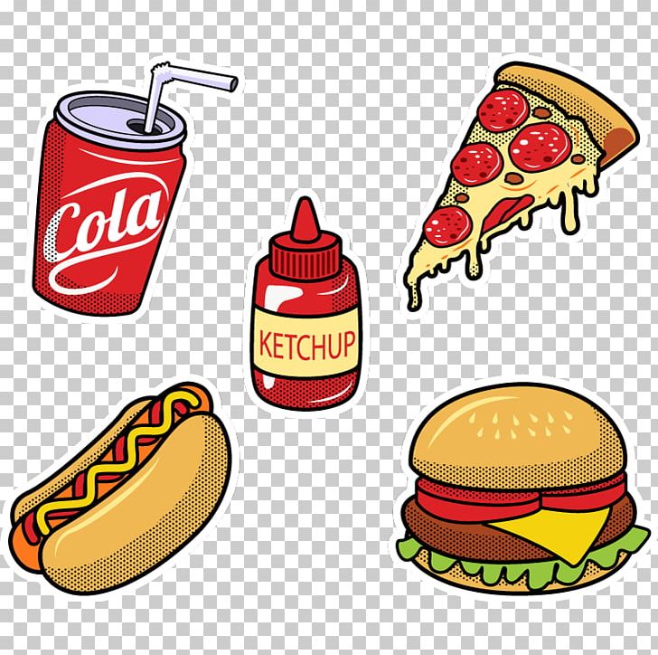 Hamburger Hot Dog Tattoo Ice Cream Sticker PNG, Clipart, Artwork, Berry, Biscuits, Cake, Cuisine Free PNG Download