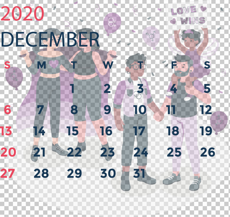 December 2020 Printable Calendar December 2020 Calendar PNG, Clipart, Behavior, Calendar System, Clothing, December, December 2020 Calendar Free PNG Download