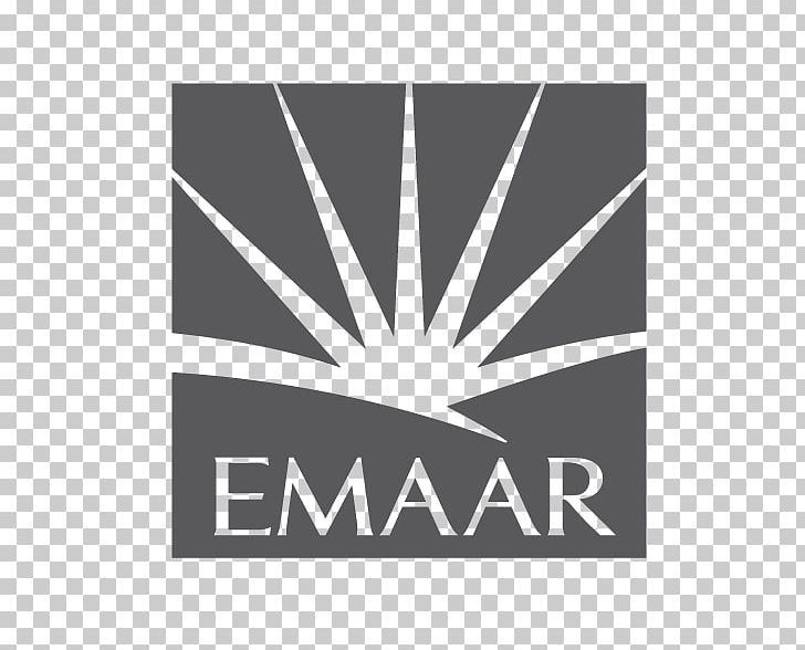 Logo Emaar Properties Graphics Downtown Dubai Brand PNG, Clipart, Angle, Black, Black And White, Brand, Downtown Dubai Free PNG Download