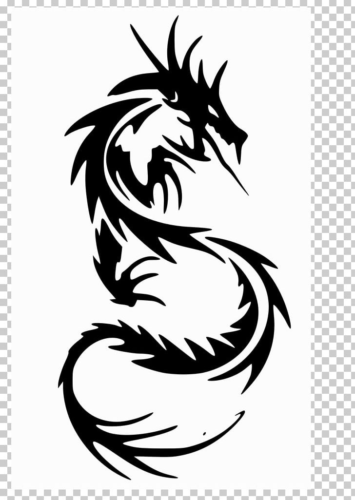 Chinese Dragon Tattoo PNG, Clipart, Art, Artwork, Black, Black And White, Chinese Dragon Free PNG Download