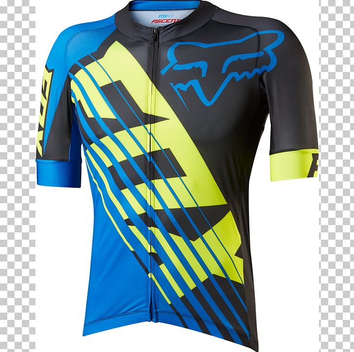 T-shirt Cycling Jersey Fox Racing PNG, Clipart, Active Shirt, Bicycle, Bicycle Jersey, Blue Fox, Brand Free PNG Download