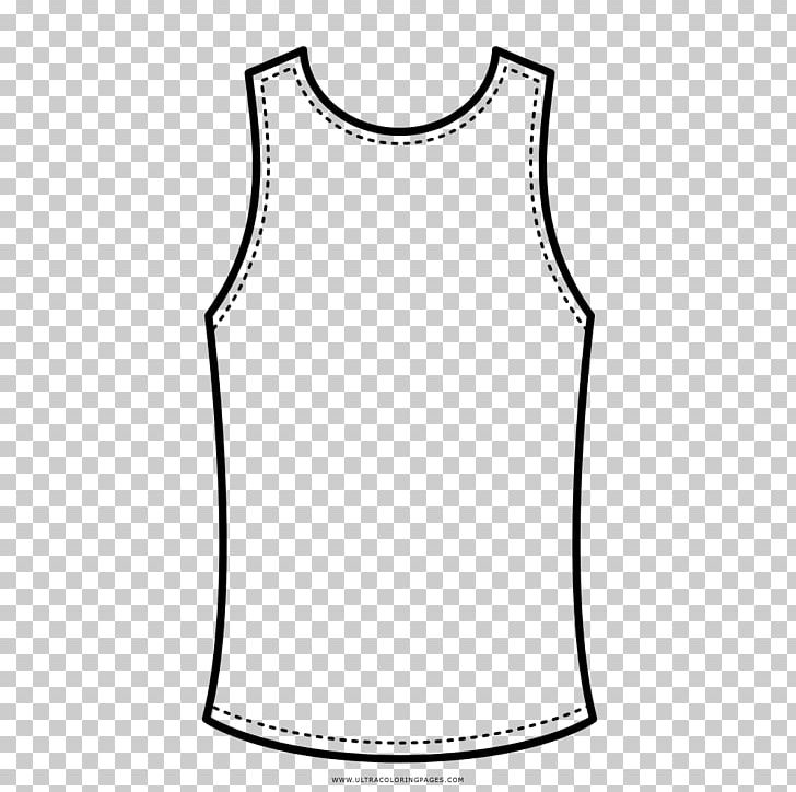 Sleeveless Shirt T-shirt Drawing Blouse PNG, Clipart, Active Tank, Area, Black, Black And White, Blouse Free PNG Download