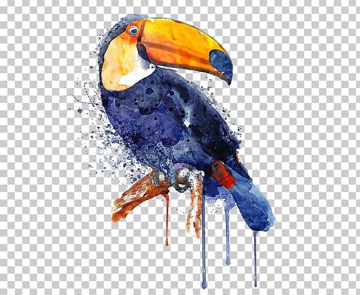 Watercolor Painting Art Toucan Parrot PNG, Clipart, Art, Beak, Bird, Canvas, Canvas Print Free PNG Download