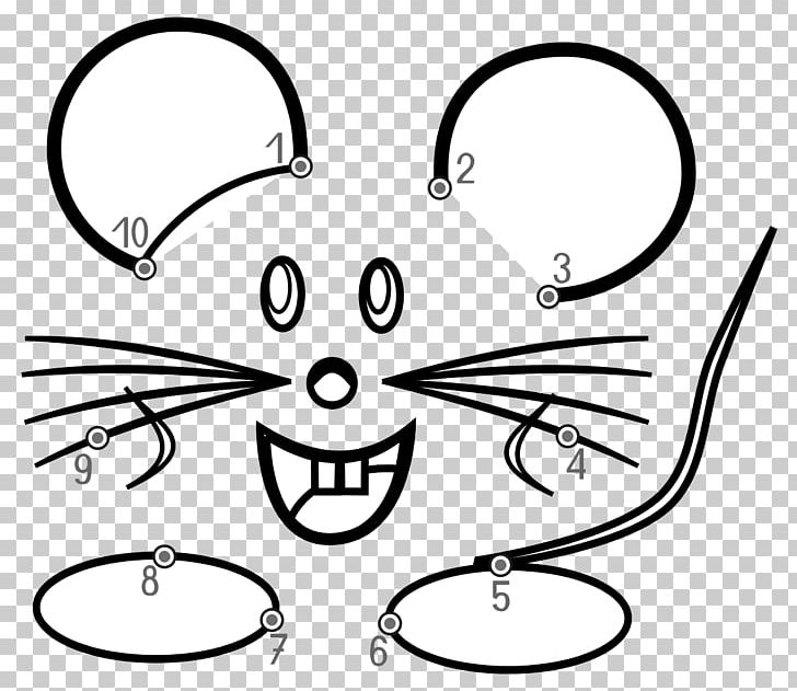 Computer Mouse Connect The Dots Coloring Book PNG, Clipart, Angle, Area, Black, Black And White, Cartoon Free PNG Download