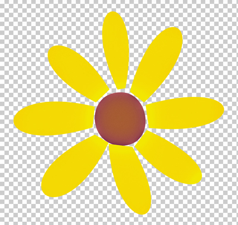 Petal Flower Yellow Line Meter PNG, Clipart, Cartoon, Cool, Flower, Fun, Geometry Free PNG Download