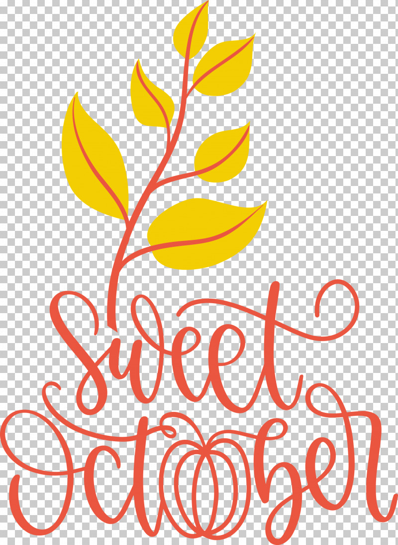 Sweet October October Fall PNG, Clipart, Autumn, Biology, Fall, Floral Design, Geometry Free PNG Download