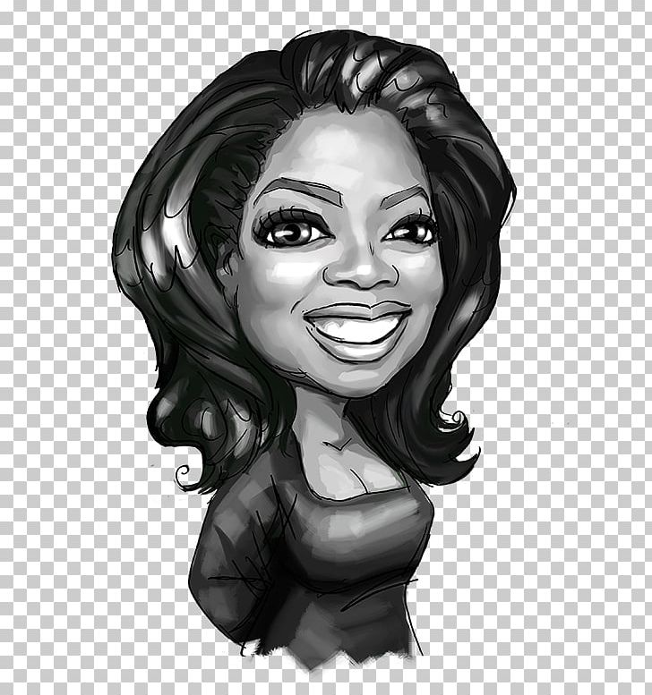 Oprah Winfrey Drawing WTVF Sketch PNG, Clipart, Art, Black And White, Black Hair, Brown Hair, Business Free PNG Download