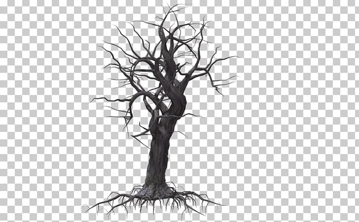 Tree Woody Plant Drawing PNG, Clipart, Art, Black And White, Branch, Creepy, Drawing Free PNG Download