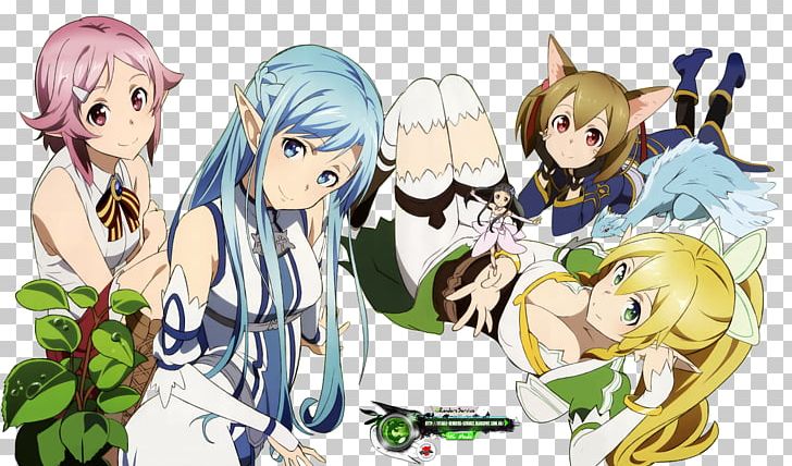 Leafa Anime Sword Art Online Kirito PNG, Clipart, Anime, Art, Cartoon, Character, Computer Wallpaper Free PNG Download