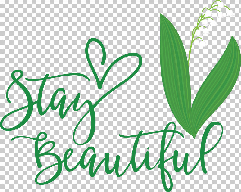 Stay Beautiful Fashion PNG, Clipart, Fashion, Grasses, Green, Leaf, Logo Free PNG Download