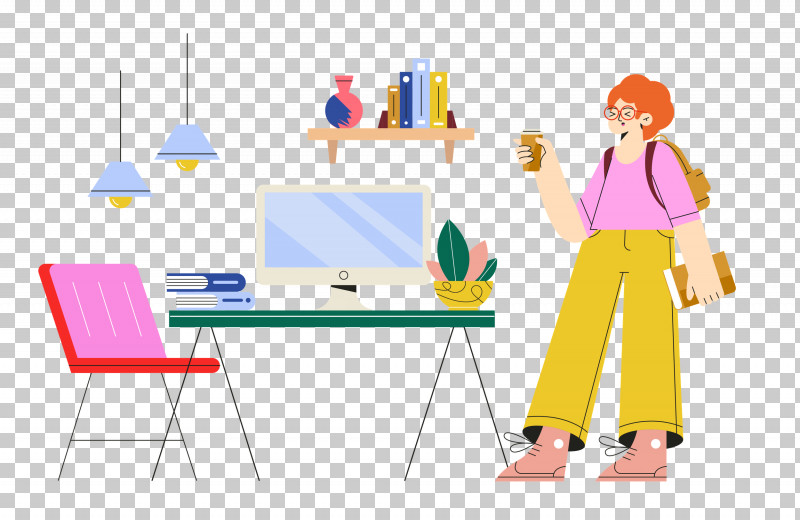 Work Space Working Office PNG, Clipart, Behavior, Cartoon, Easel, Furniture, Human Free PNG Download