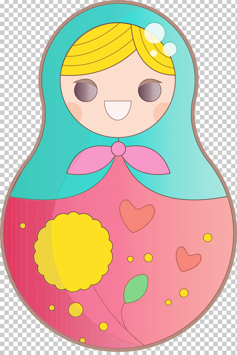 Character Yellow Line Area Headgear PNG, Clipart, Area, Character, Character Created By, Colorful Russian Doll, Headgear Free PNG Download