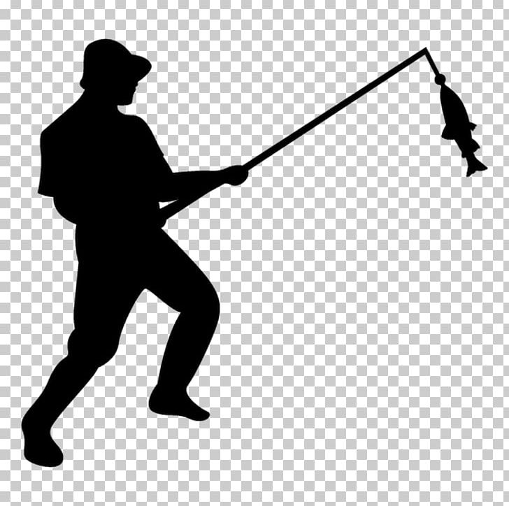 Fishing Fisherman Silhouette PNG, Clipart, Angle, Black, Black And White, Clip Art, Decal Free PNG Download