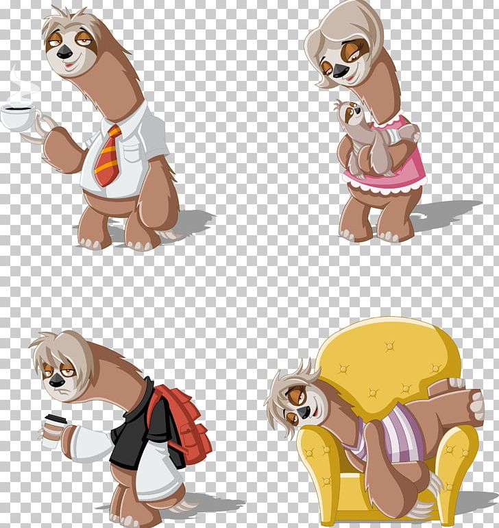 Sloth Cartoon PNG, Clipart, Animal Figure, Carnivoran, Cartoon, Couch, Dog Like Mammal Free PNG Download