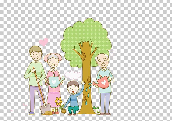 South Korea Qingming Cartoon Illustration PNG, Clipart, Arbor Day, Cartoon Characters, Child, Colours, Decorative Free PNG Download