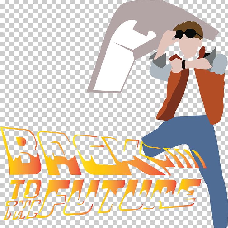 Marty McFly Graphic Design Logo Back To The Future PNG, Clipart, Area, Artwork, Back To The Future, Bill Ted, Brand Free PNG Download