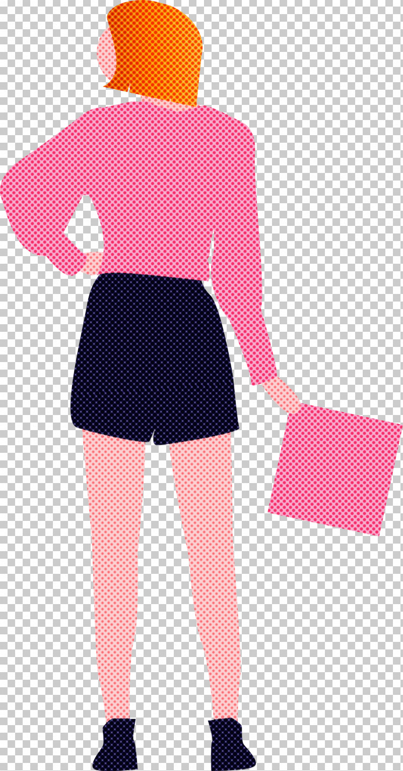 Woman Holding Paper Fashion Lady PNG, Clipart, Clothing, Costume, Fashion Lady, Human Leg, Magenta Free PNG Download
