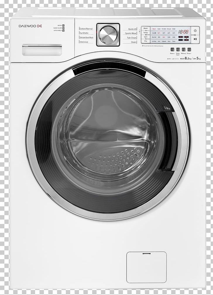 Clothes Dryer Home Appliance Washing Machines Combo Washer Dryer Major Appliance PNG, Clipart, Clothes Dryer, Combo Washer Dryer, Daewoo Electronics, Electronics, Hardware Free PNG Download