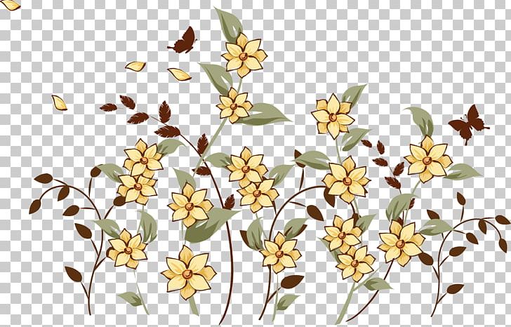 Flower Floral Design PNG, Clipart, Beige, Branch, Cartoon, Clip Art, Flora Free PNG Download